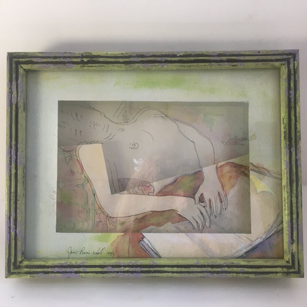 Jean-Pierre Weill Framed Vitreograph Matisse Woman 1992 Painting on Glass Signed
